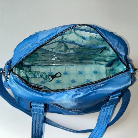 Lug Jumper 2 Carry-All Tote Coastal Blue Quilted Hearts